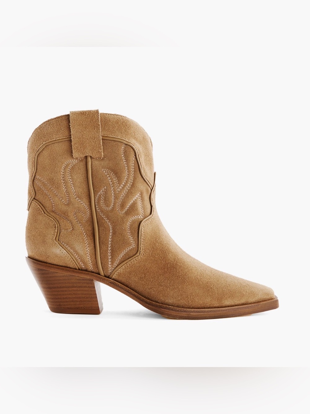 Reformation Otto Mini Western Boot in Toasted Coconut